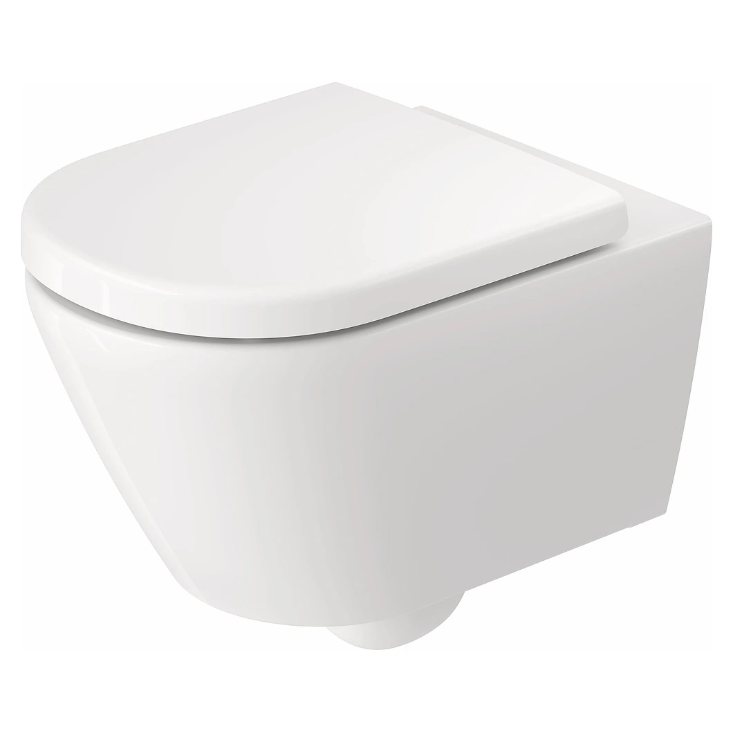 Duravit D-Code 54 Cm Beyaz Parlak Kanalsız Asma Klozet