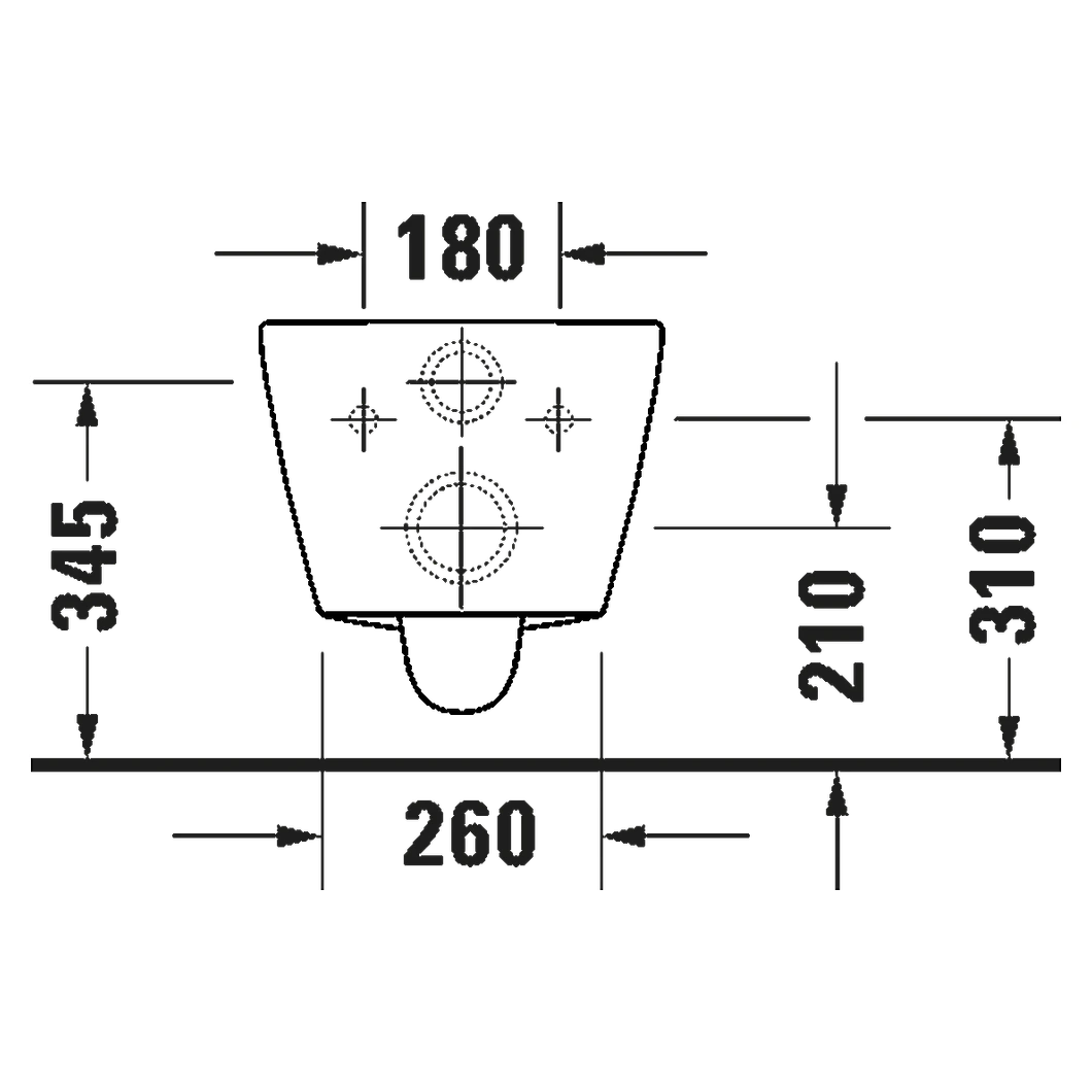 Duravit D-Code 54 Cm Beyaz Parlak Kanalsız Asma Klozet 2