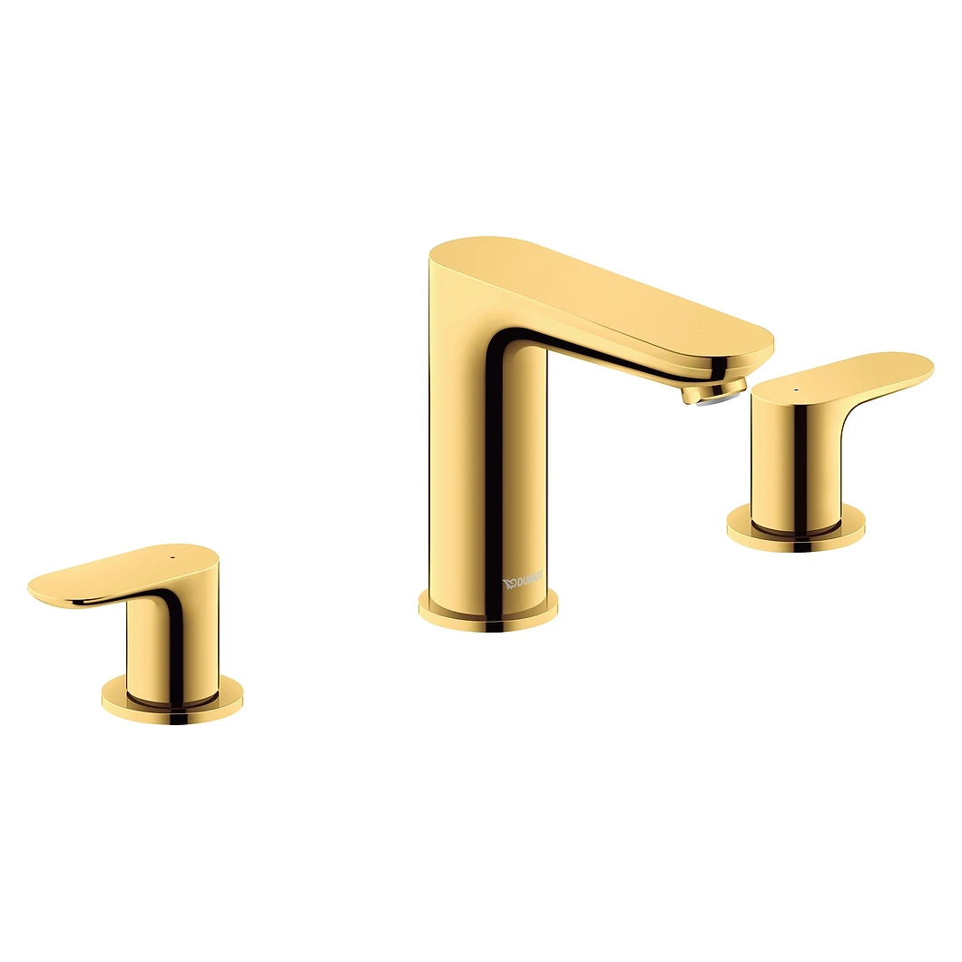 Duravit Wave Altın 3 Delikli Lavabo Bataryası