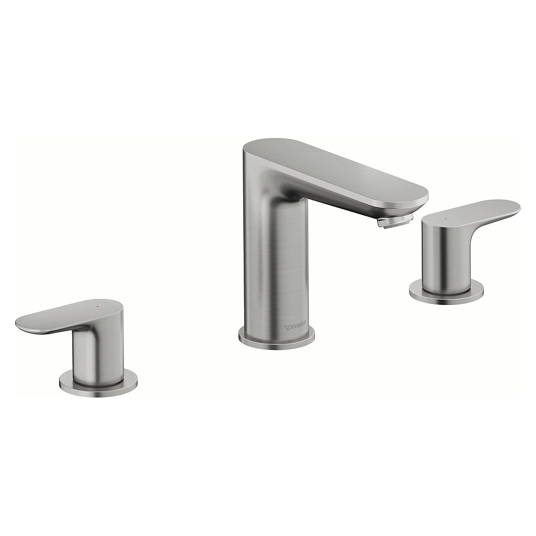 Duravit Wave Paslanmaz Çelik 3 Delikli Lavabo Bataryası