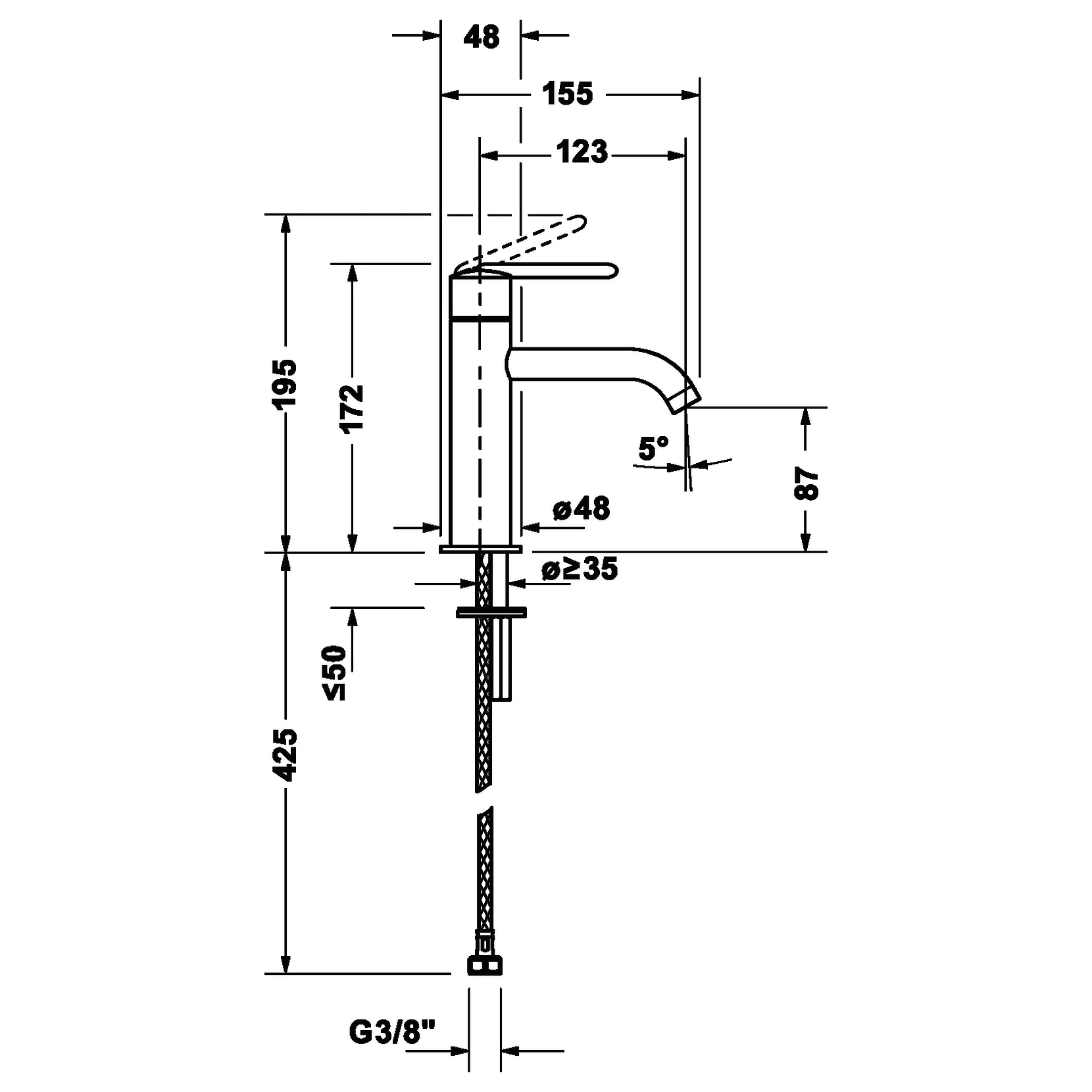 Duravit Balcoon Krom Lavabo Bataryası 2