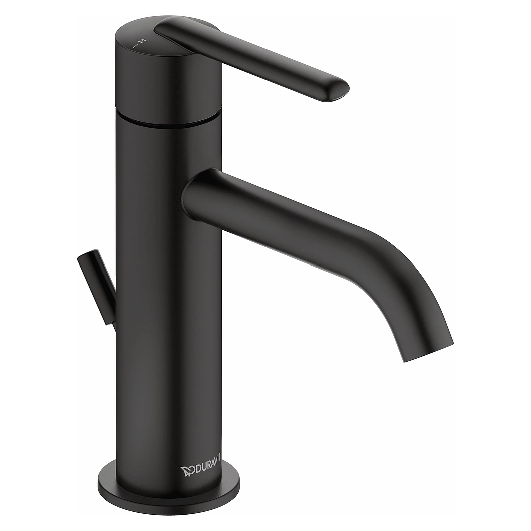 Duravit Balcoon Gider Setli Siyah Mat Lavabo Bataryası