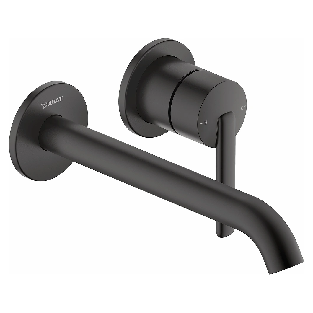 Duravit Balcoon Siyah Mat Ankastre Lavabo Bataryası