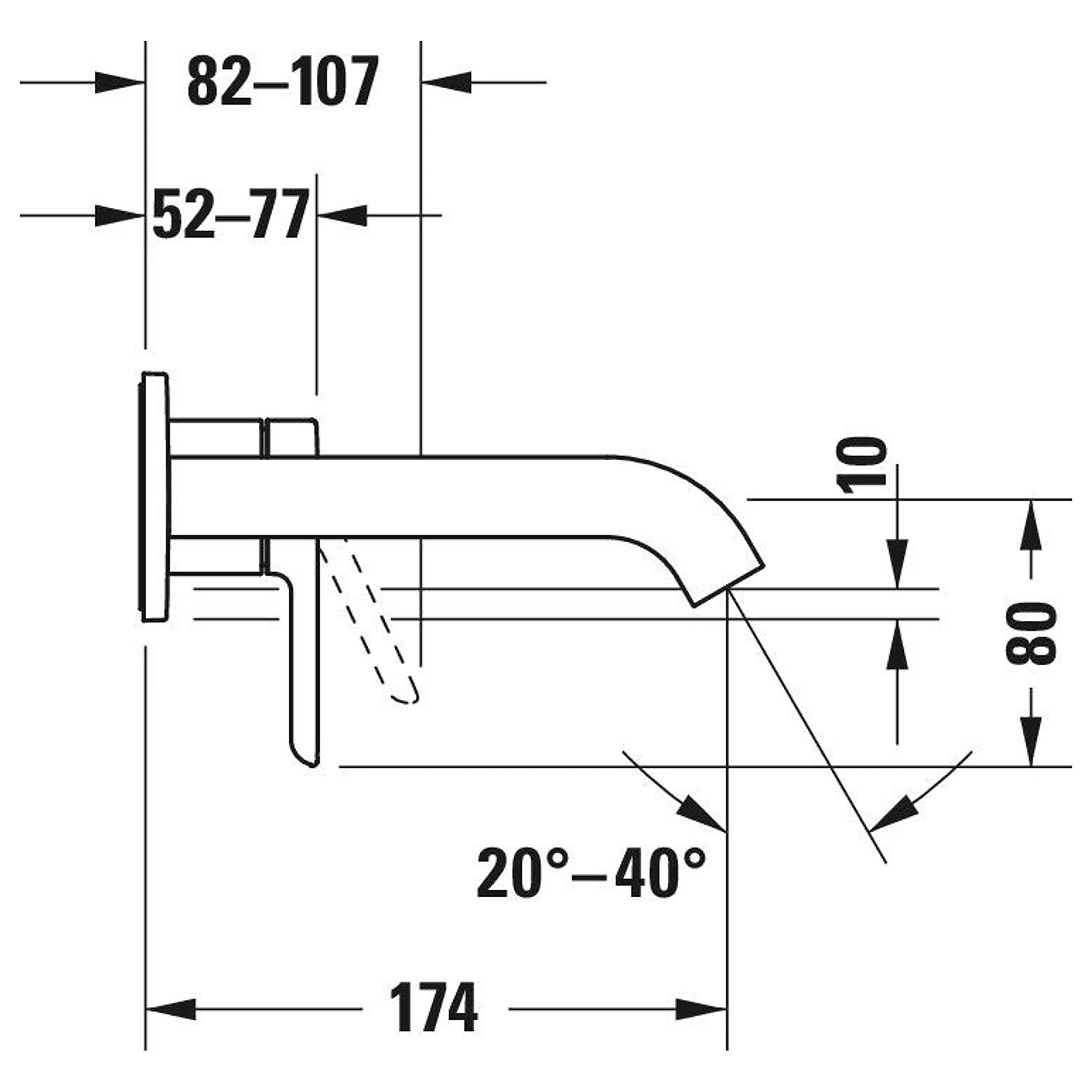 Duravit C.1 Krom Ankastre Lavabo Bataryası 2
