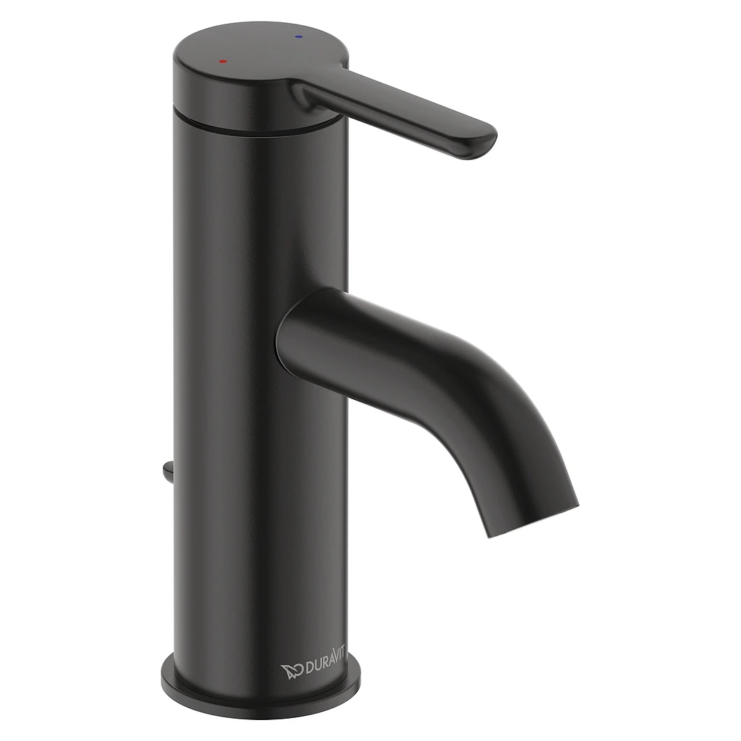 Duravit C.1 Gider Setli Siyah Mat Lavabo Bataryası