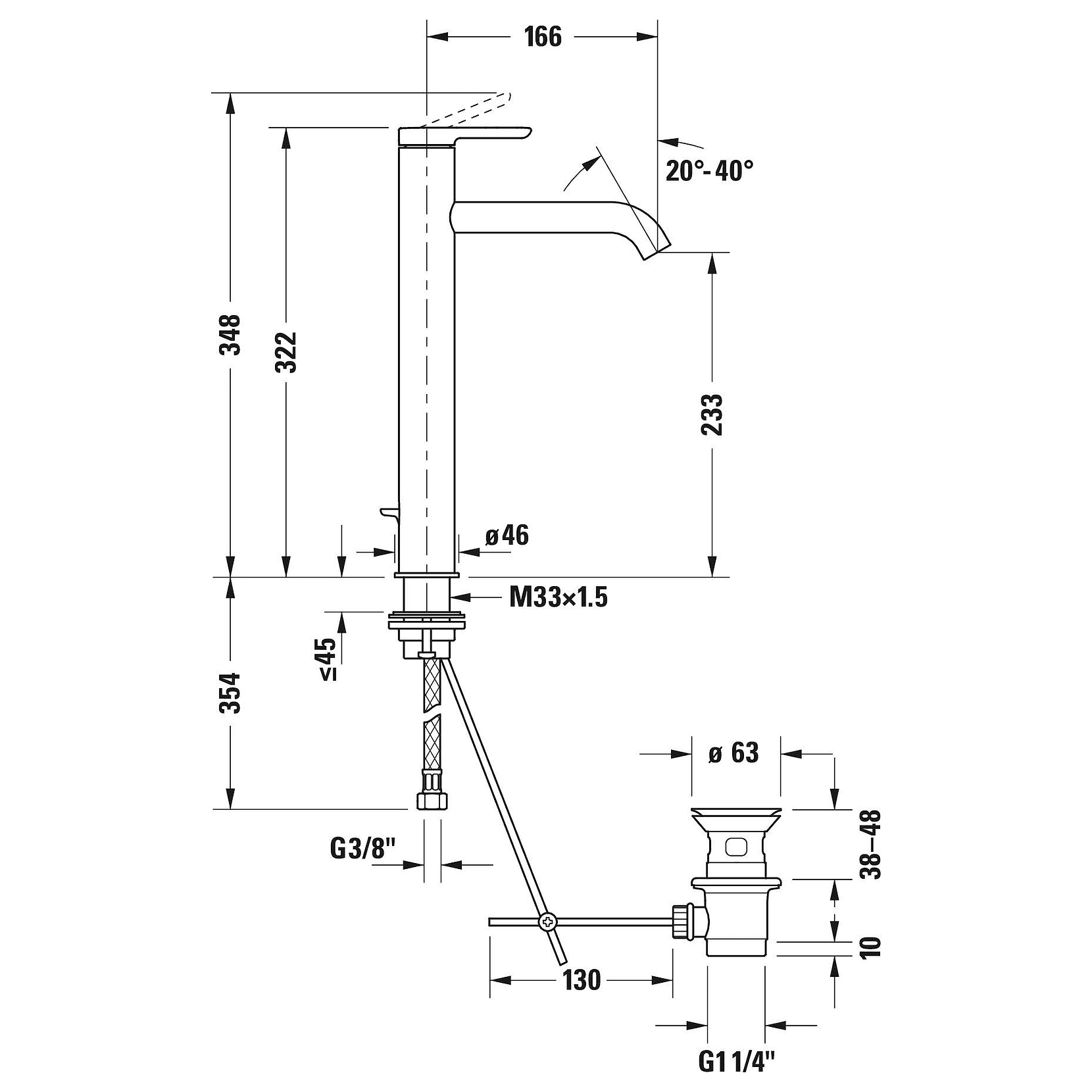 Duravit C.1 Gider Setli Krom Çanak Lavabo Bataryası 2