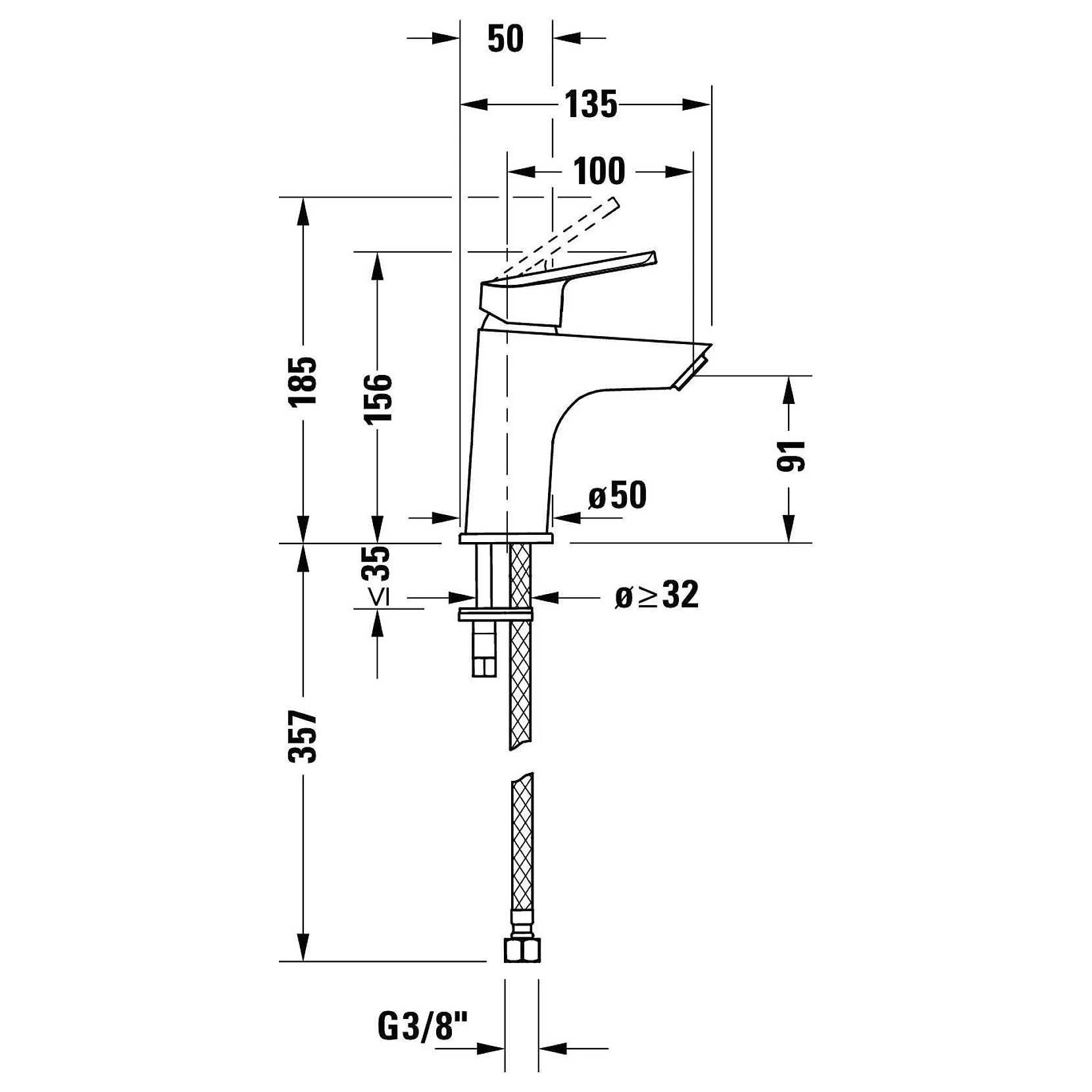 Duravit DuraStyle MinusFlow Lavabo Bataryası 2