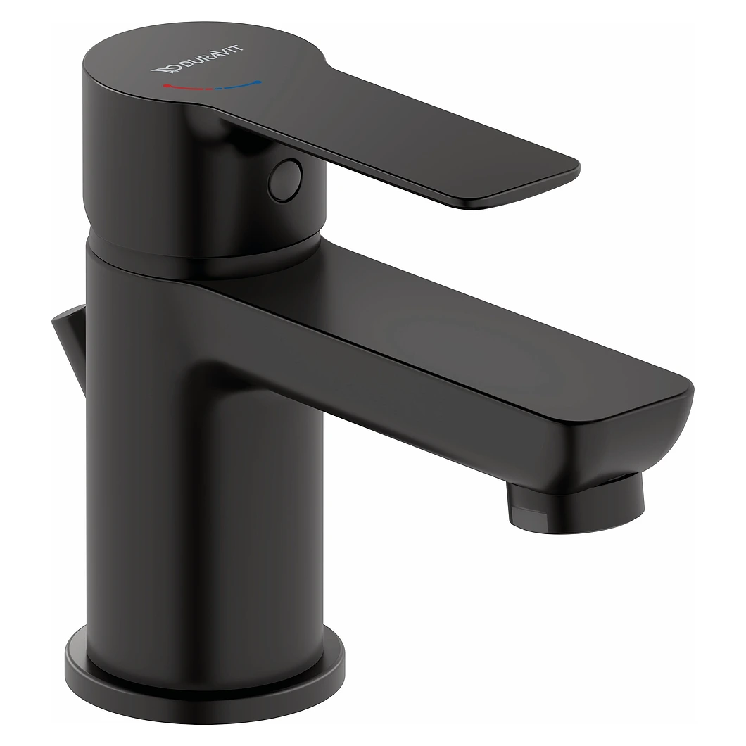 Duravit D-Code Gider Setli Mat Siyah Lavabo Bataryası