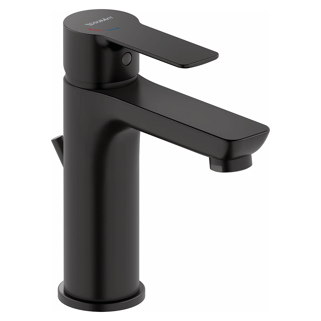 Duravit D-Code Gider Setli Mat Siyah Yüksek Lavabo Bataryası