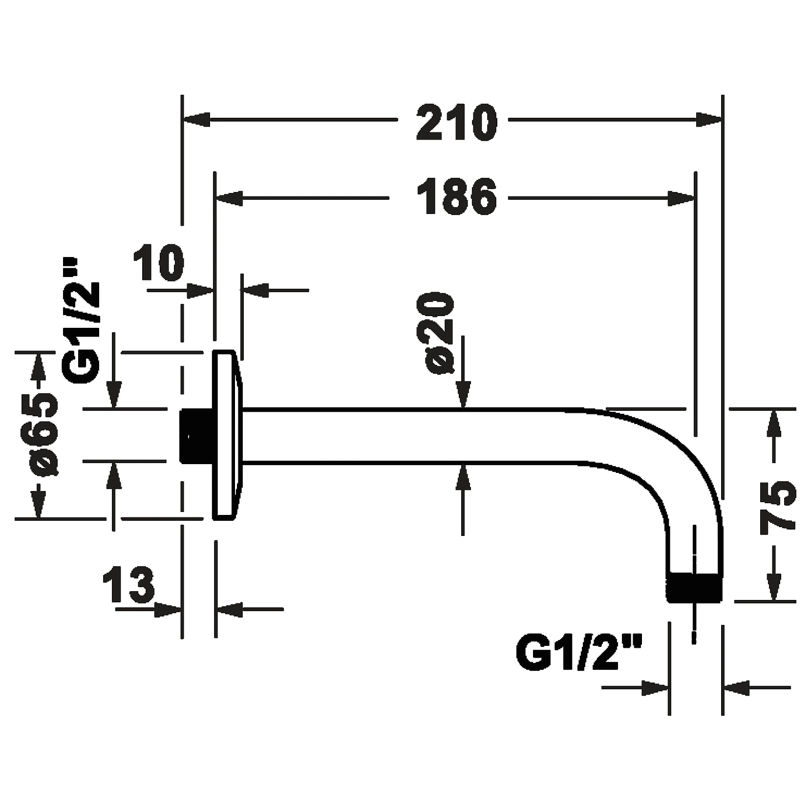 Duravit 210 Mm Duş Kolu 2
