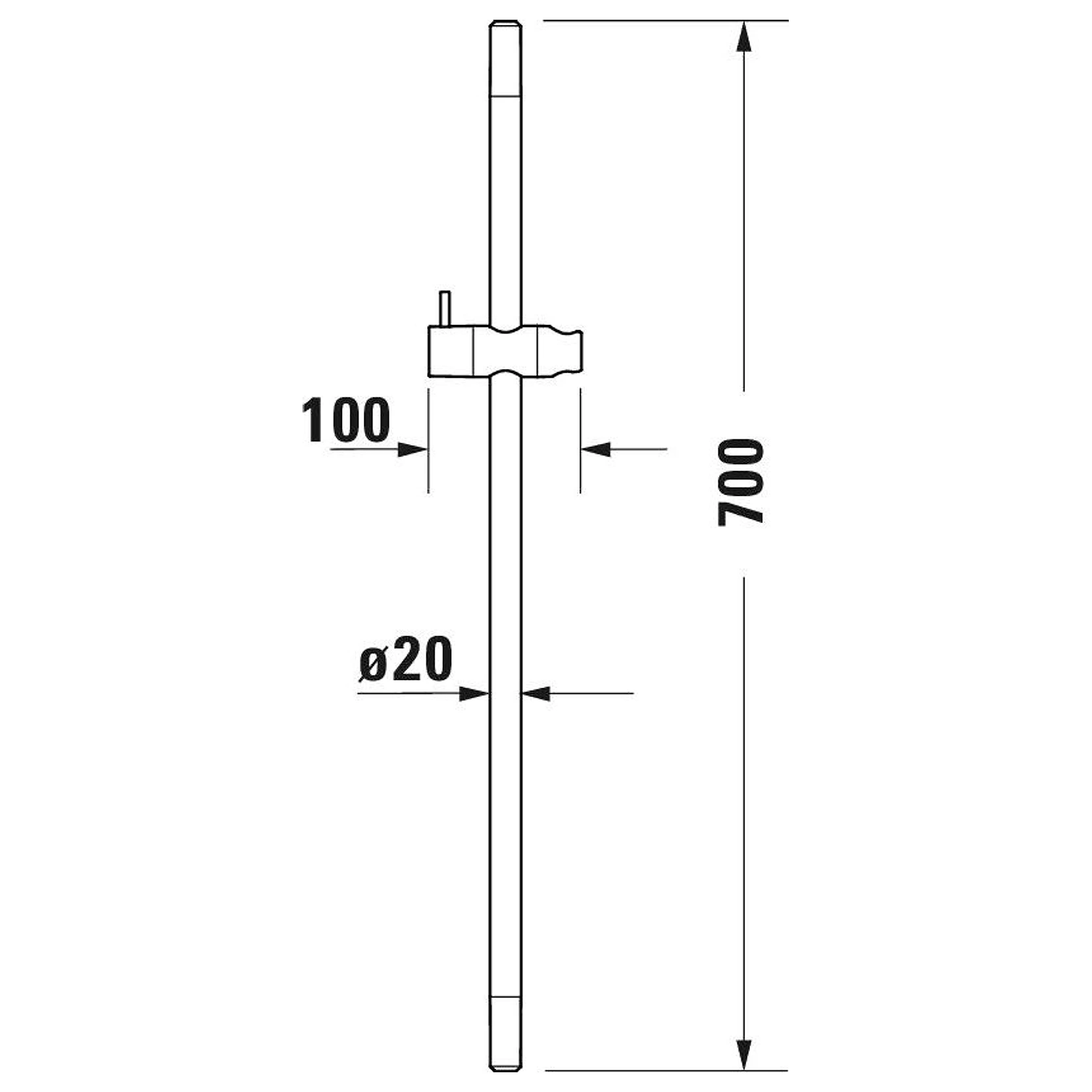 Duravit 70 Cm El Duşu Sürgüsü 2