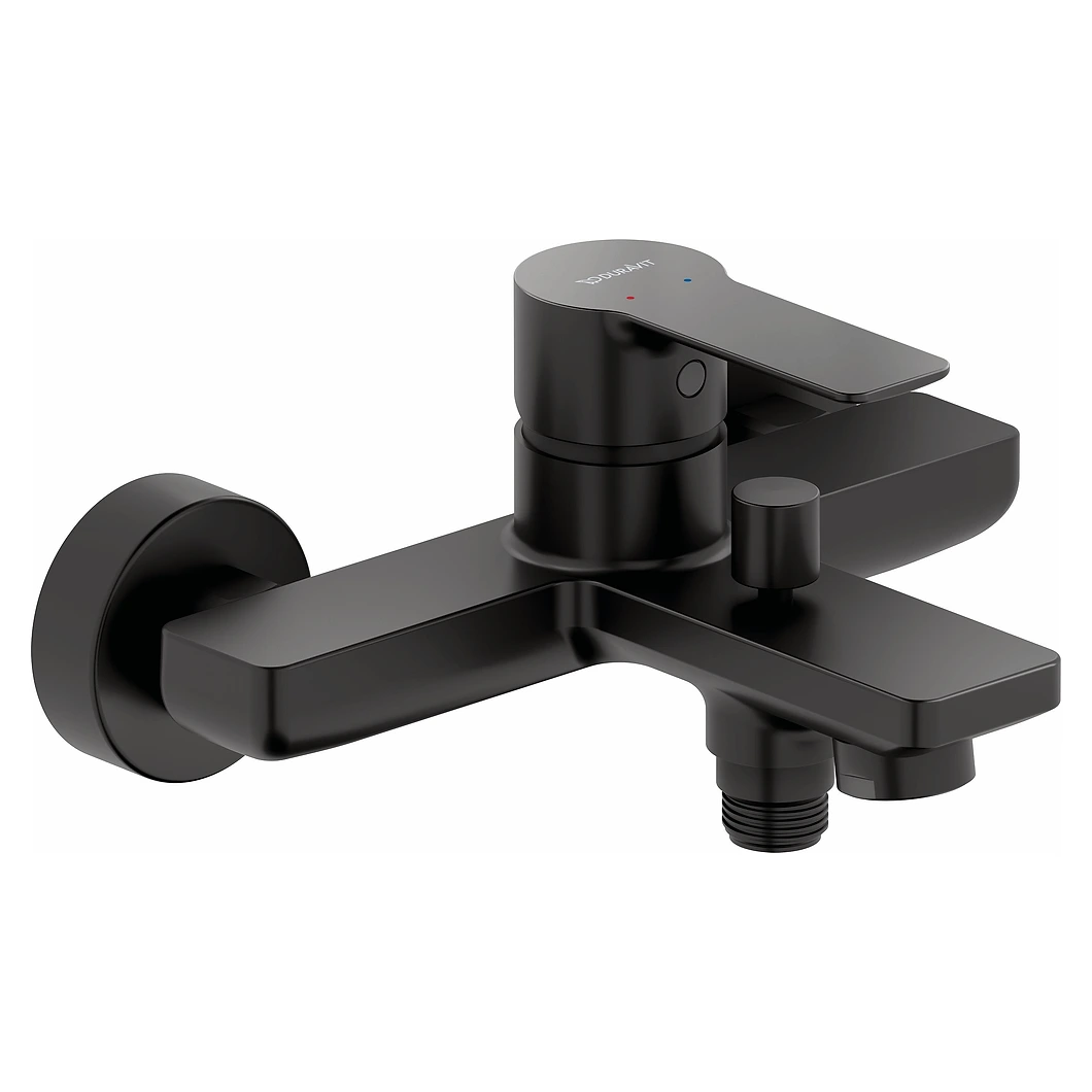 Duravit D-Code Mat Siyah Küvet Bataryası