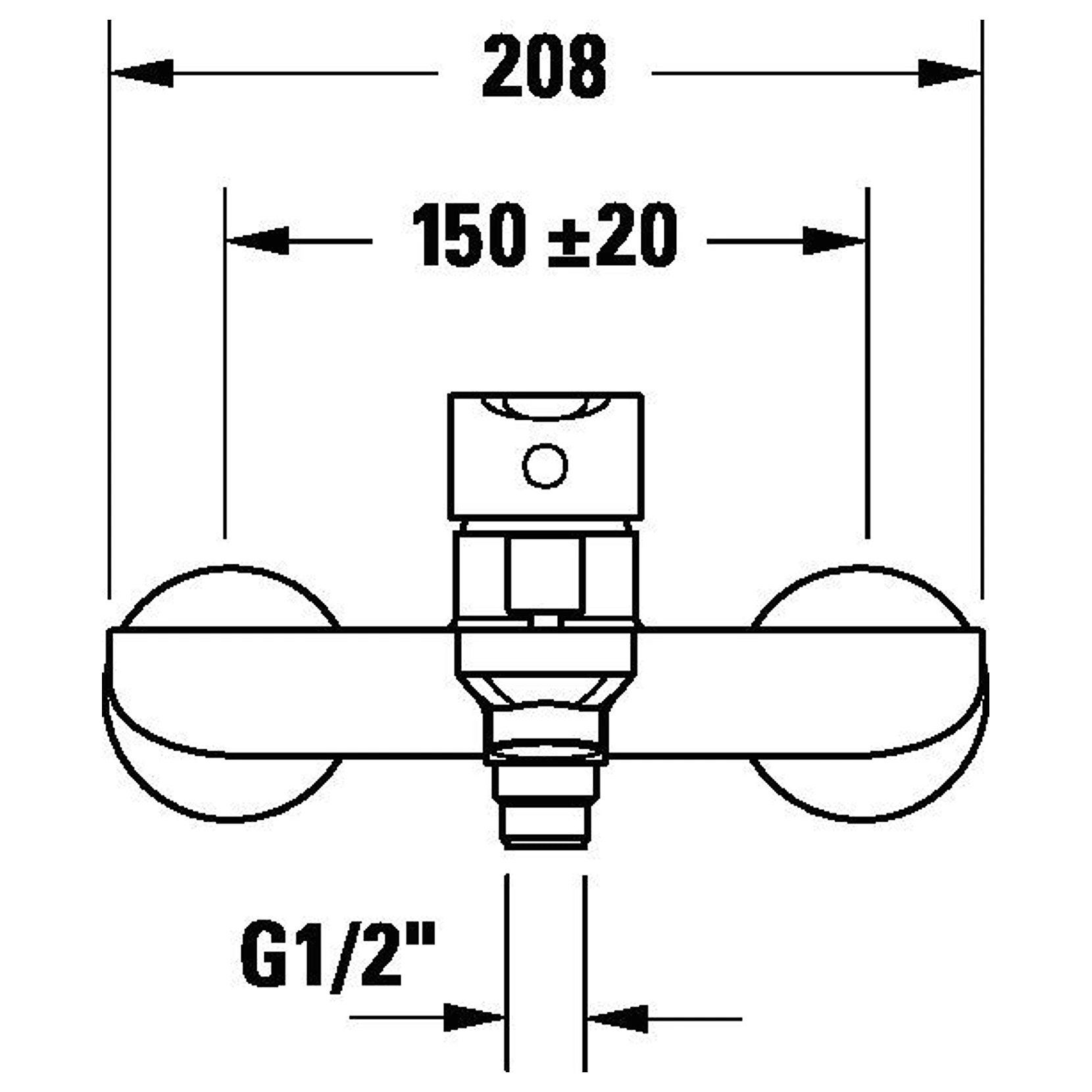 Duravit D-Code Mat Siyah Küvet Bataryası 2