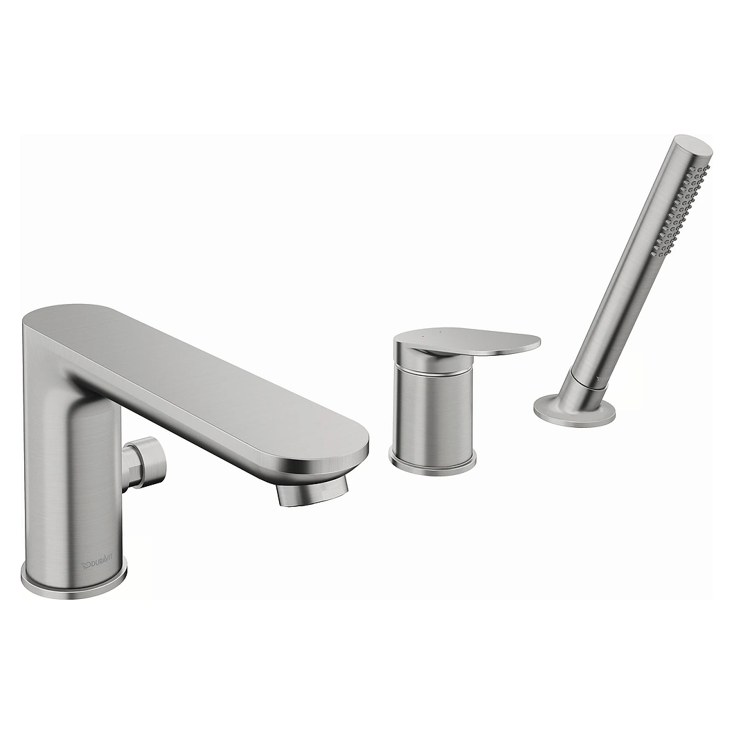 Duravit Wave Paslanmaz Çelik 3 Delikli Küvet Bataryası