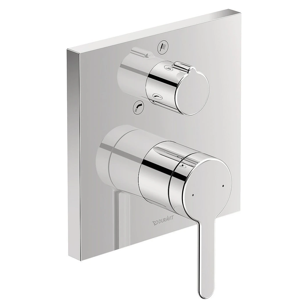 Duravit C.1 Kare Rozetli Ankastre Küvet Bataryası