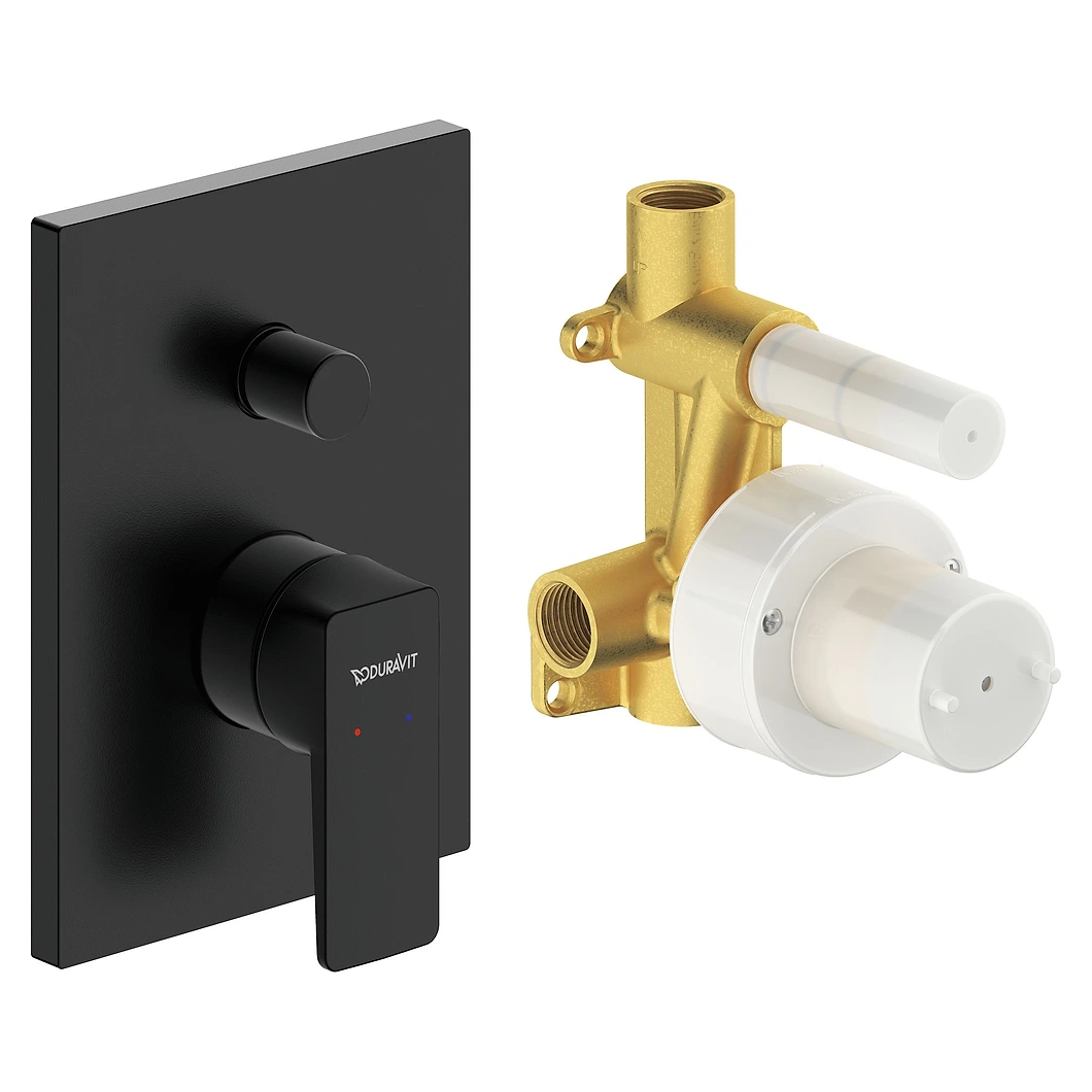 Duravit Manhattan Mat Siyah Ankastre Duş Bataryası