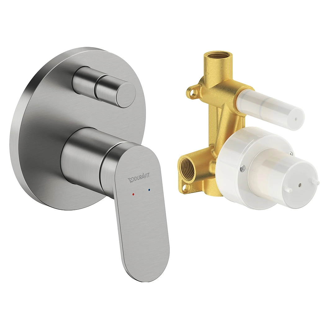 Duravit Wave Paslanmaz Çelik Ankastre Duş Bataryası