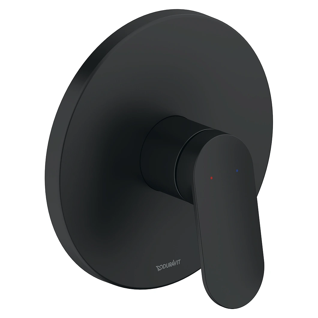 Duravit Wave Tek Çıkışlı Mat Siyah Ankastre Duş Bataryası