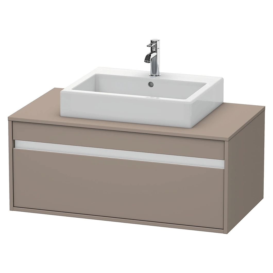 Duravit Ketho 100 Cm Mat Bazalt Bir Çekmeceli Lavabo Dolabı
