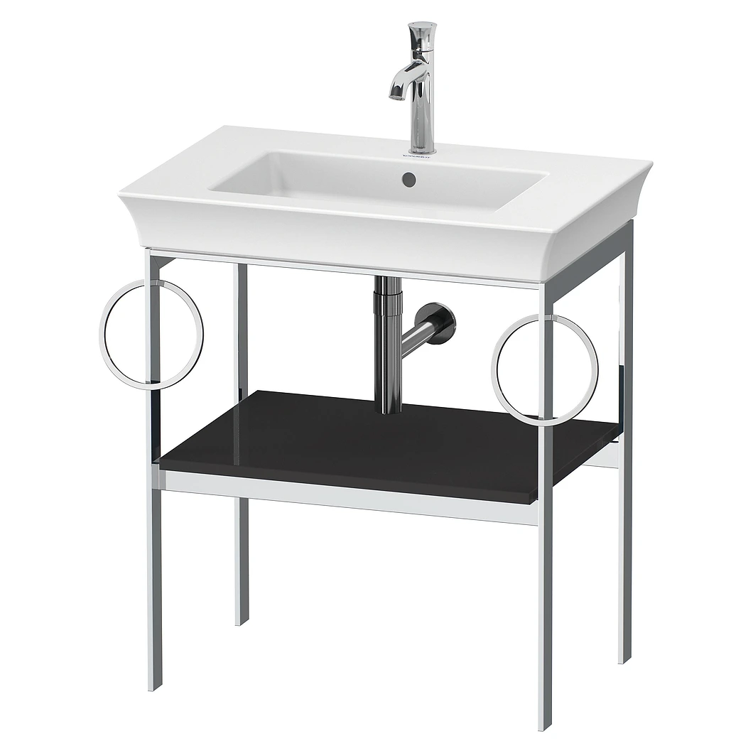 Duravit White Tulip 70 Cm Metal Konsol