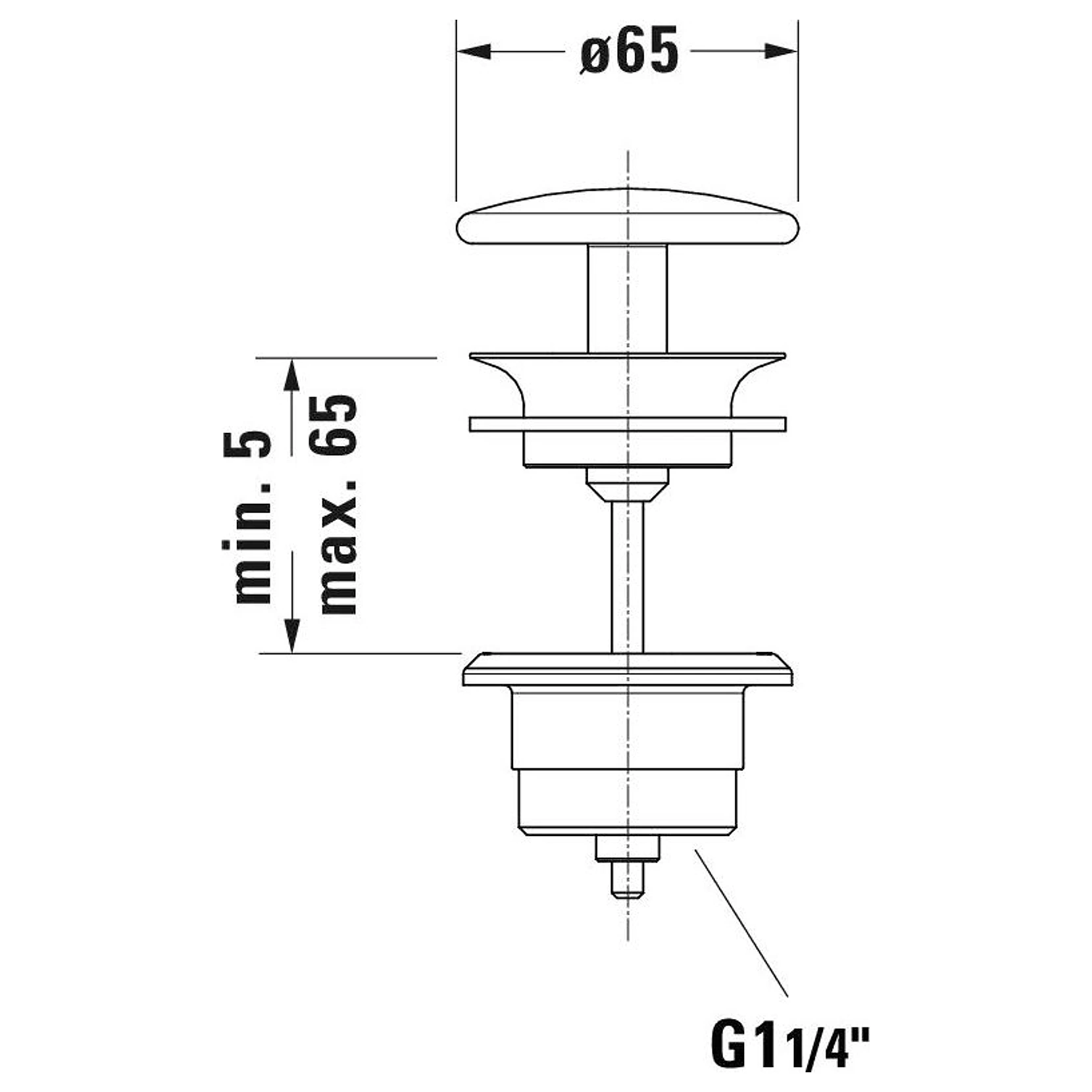 Duravit Beyaz Lavabo Sifon Kapağı 2