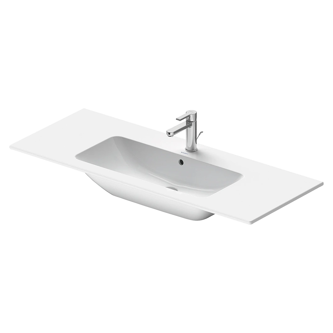 Duravit ME by Starck 123 Cm Beyaz Tek Armatür Delikli Lavabo