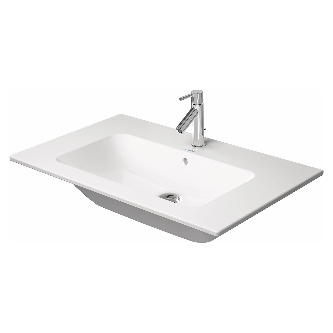 Duravit ME by Starck 83 Cm Beyaz Tek Armatür Delikli Lavabo