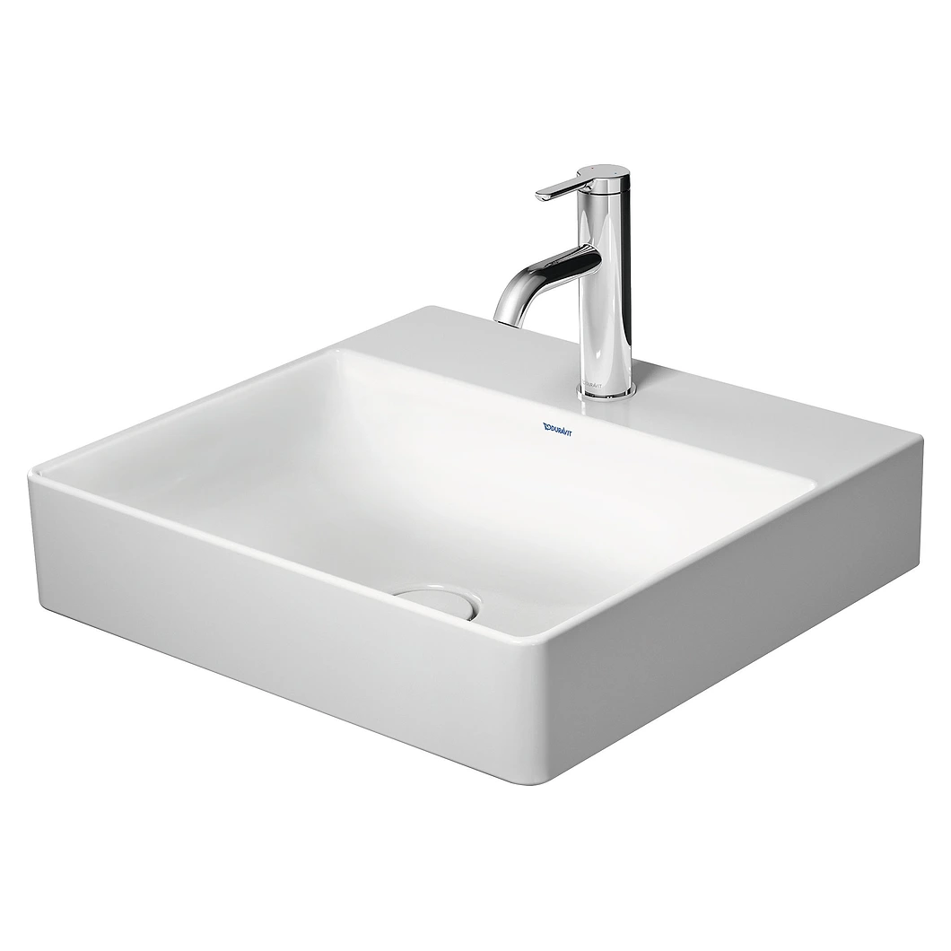 Duravit DuraSquare 50 Cm Beyaz Batarya Bankolu Lavabo