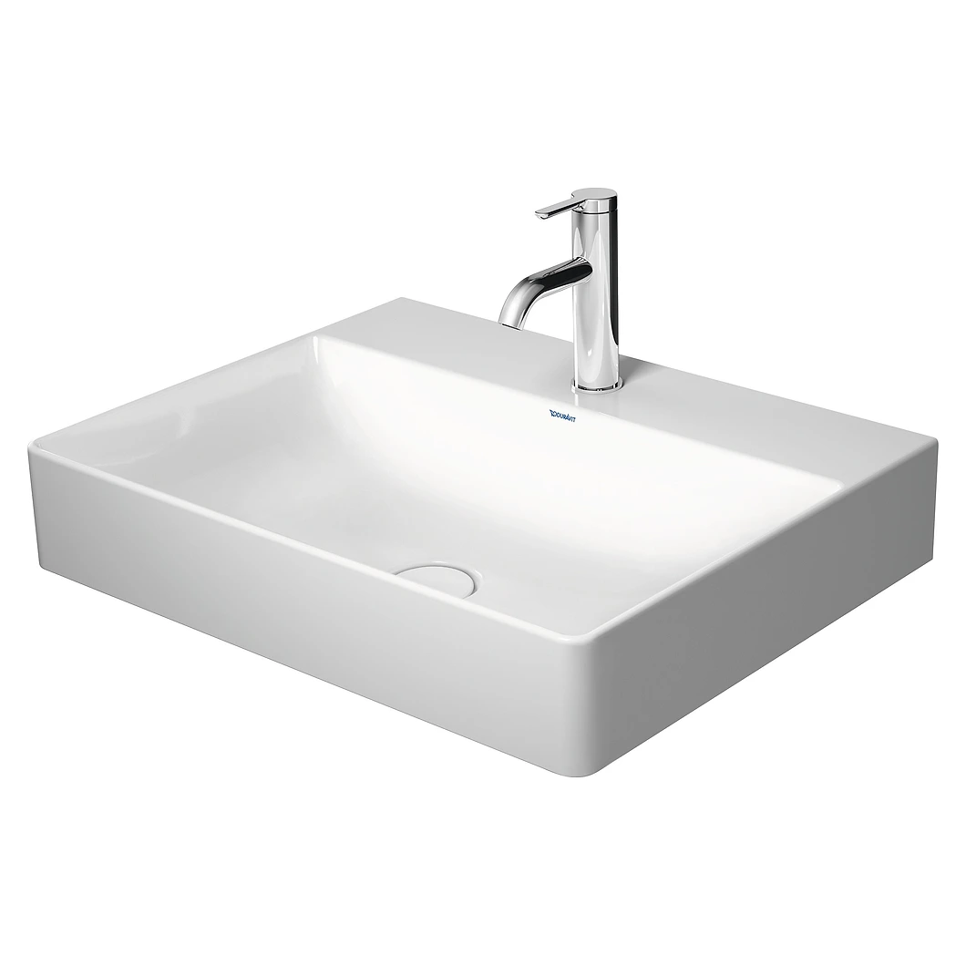 Duravit DuraSquare 60 Cm Beyaz Batarya Bankolu Lavabo