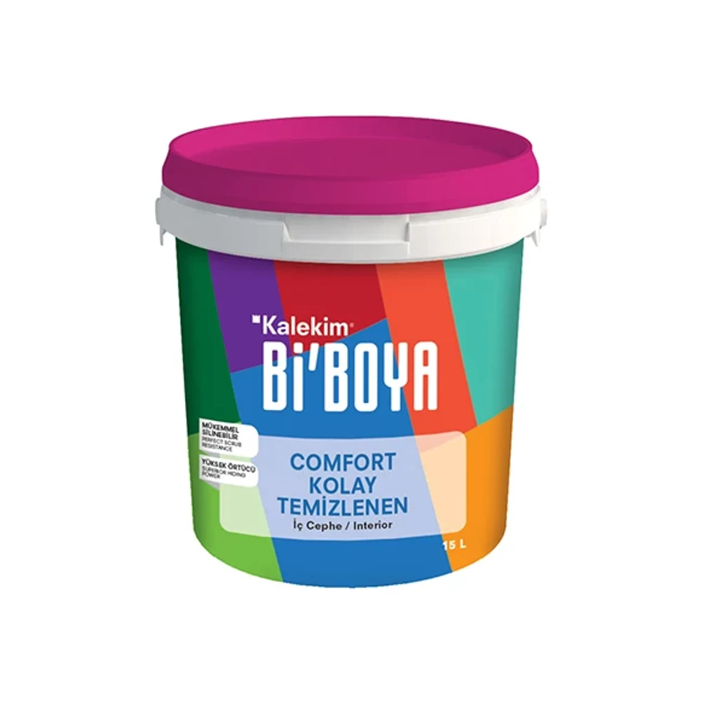 Bi'Boya Comfort Kolay Temizlenen Beyaz 2,5 Lt Duvar Boyası