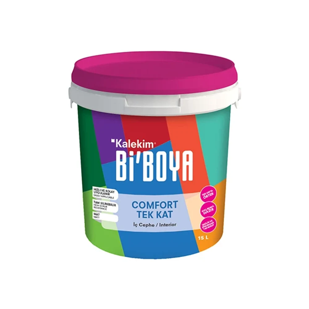 Bi'Boya Comfort Tek Kat Beyaz 2,5 Lt İç Cephe Boyası