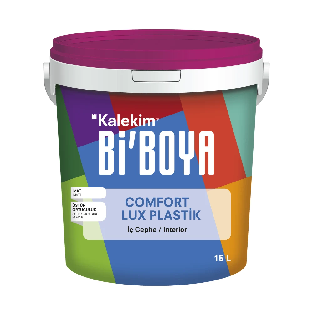 Bi'Boya Comfort Lux Plastik Beyaz 15 Lt İç Cephe Boyası