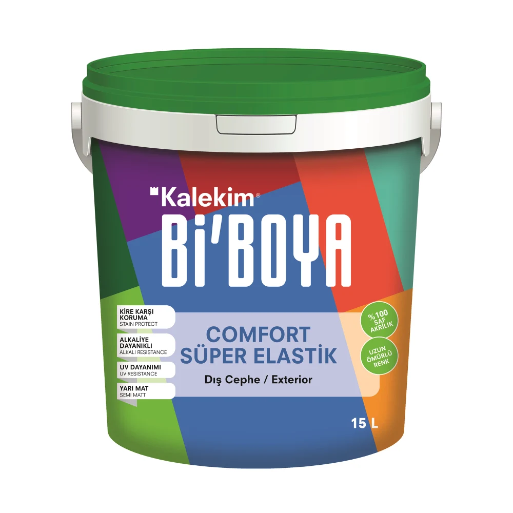 Bi'Boya Comfort Süper Elastik Beyaz 15 Lt Dış Cephe Boyası