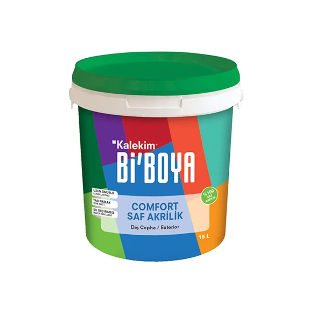 Bi'Boya Comfort Saf Akrilik Beyaz 15 Lt Dış Cephe Boyası