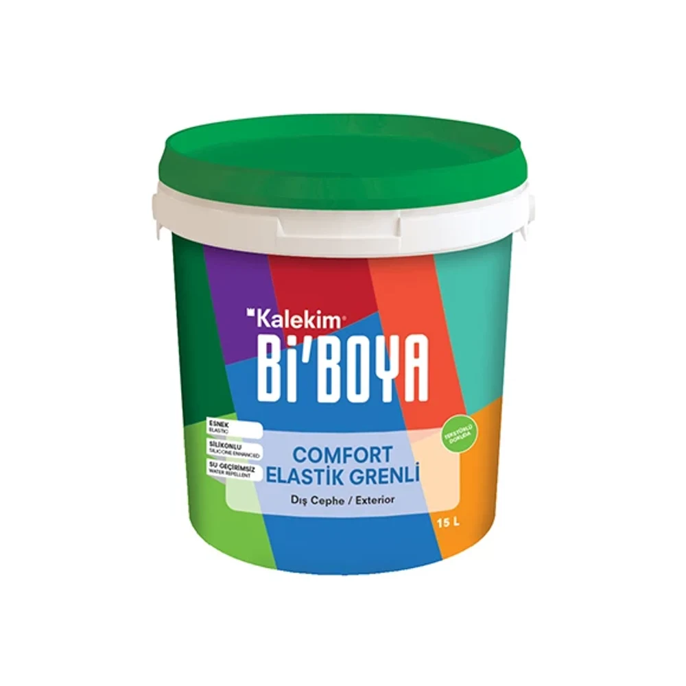 Bi'Boya Comfort Elastik Grenli Beyaz 2,5 Lt Dış Cephe Boyası