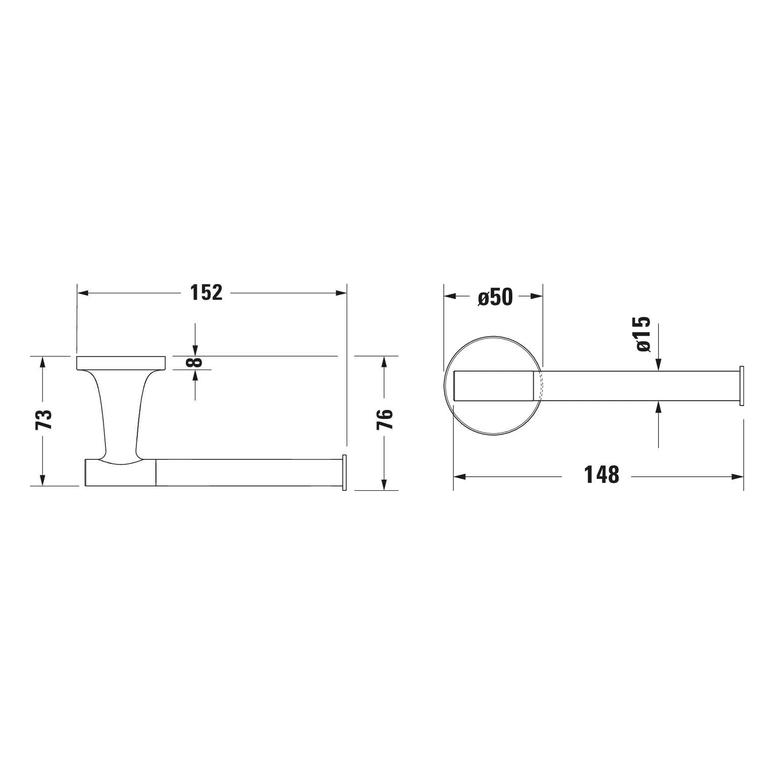 Duravit Starck T Tekli Tuvalet Kağıtlığı 2