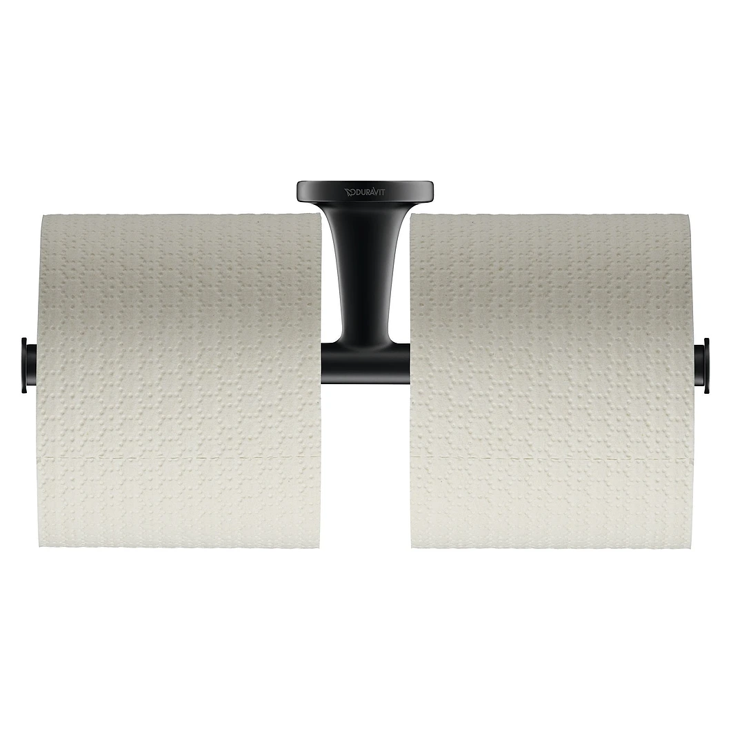 Duravit Starck T Mat Siyah Çiftli Tuvalet Kağıtlığı