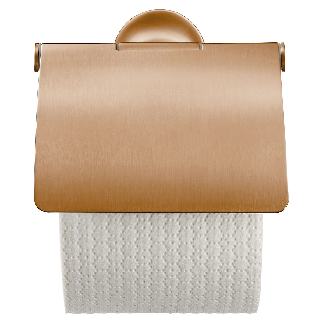 Duravit Starck T Bronz Fırçalanmış Kapaklı Tuvalet Kağıtlığı