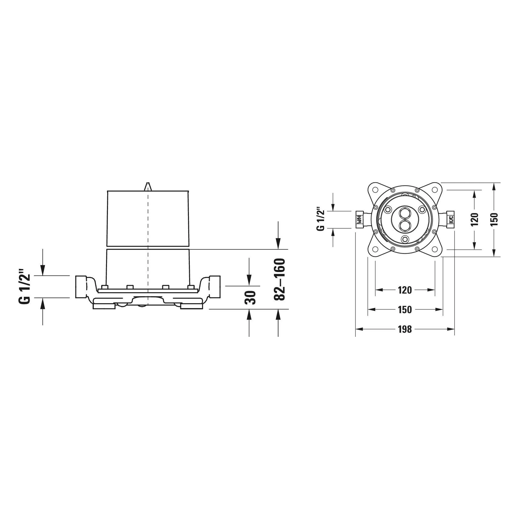 Duravit 150 Mm Yerden Küvet Bataryası İç Seti 2