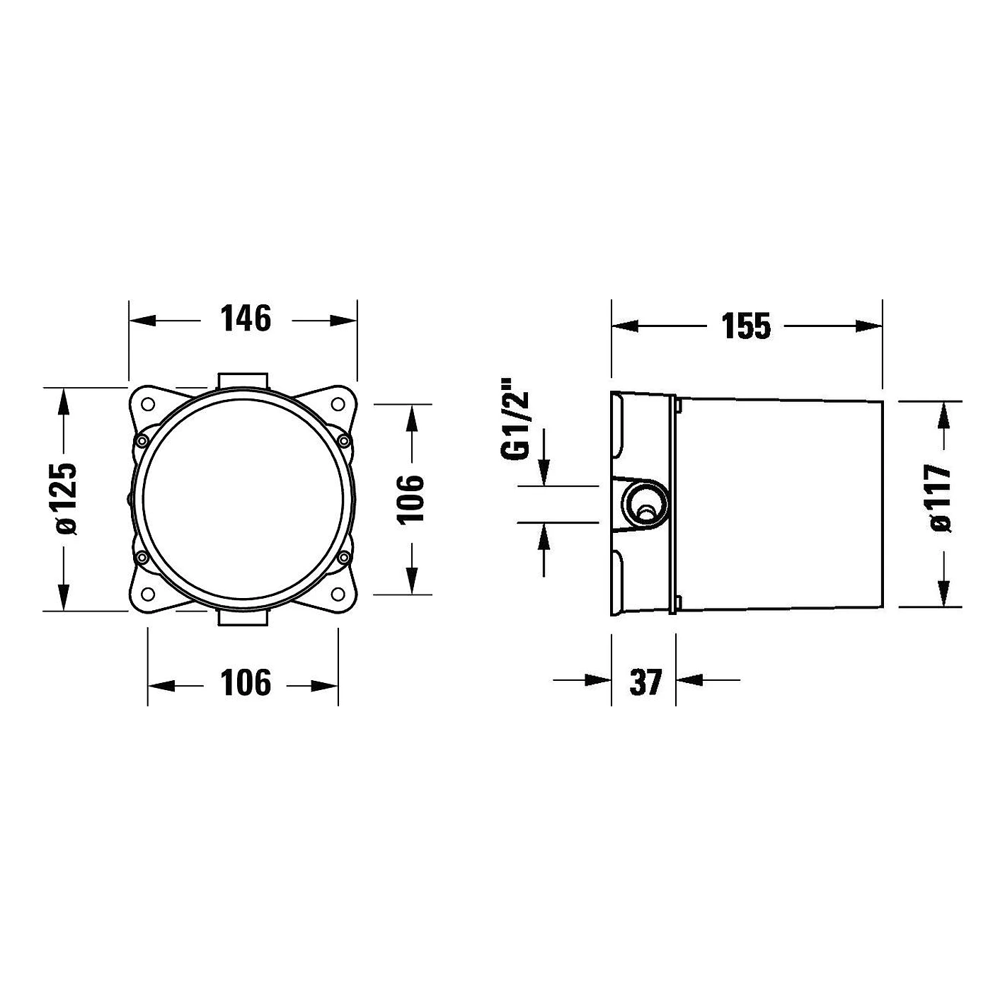 Duravit 117 Mm Yerden Küvet Bataryası İç Seti 2