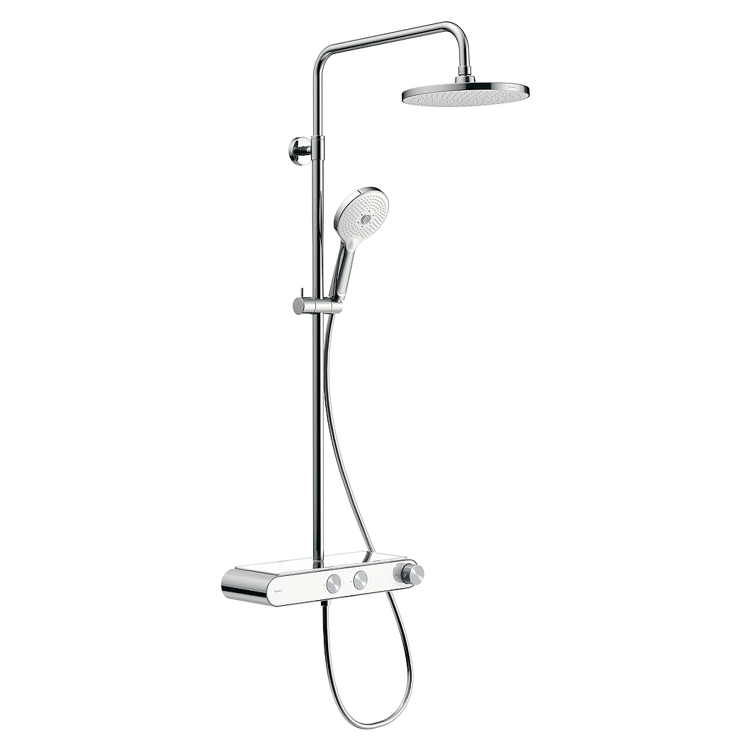 Duravit Shelf 230 Mm Tepe Duşlu Termostatik Duş Sistemi