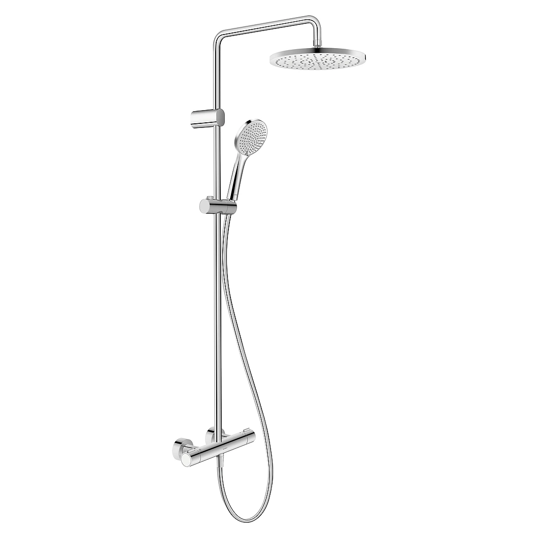 Duravit 250 Mm Tepe Duşlu Termostatik Duş Sistemi