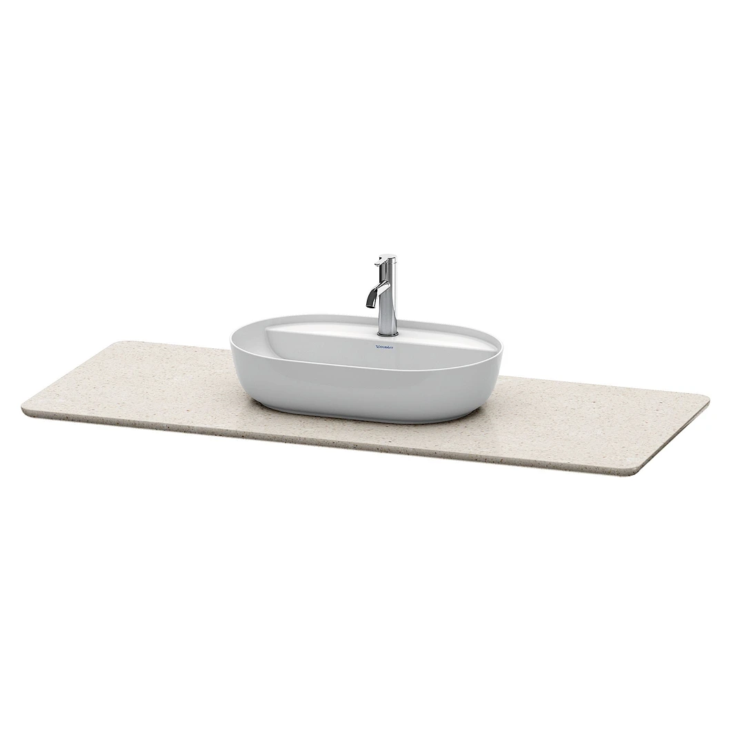 Duravit Luv 139 Cm Kum Kuvars Taş Lavabo Tezgahı