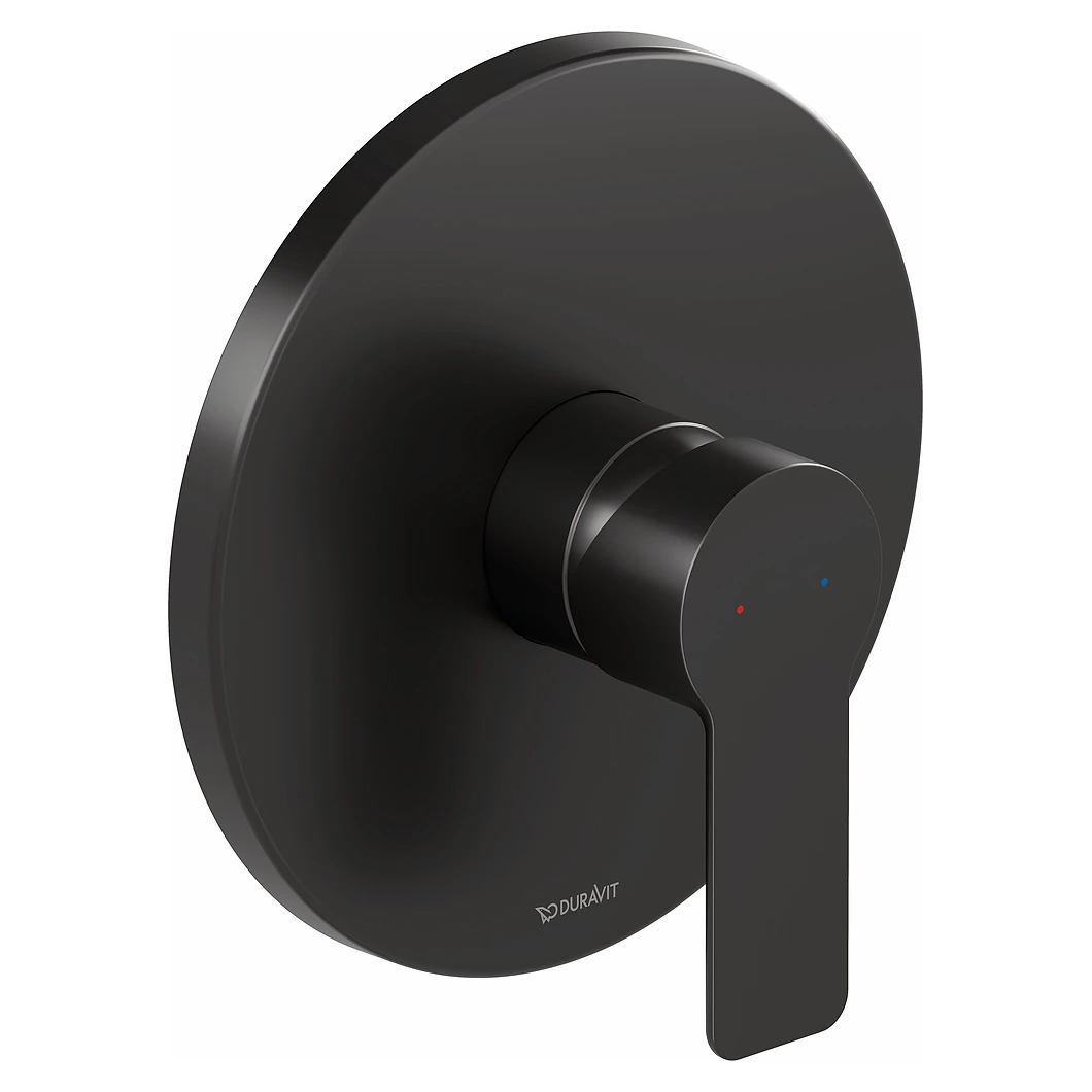 Duravit D-Code 1 Çıkışlı Mat Siyah Ankastre Duş Bataryası