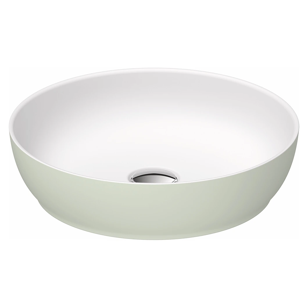 Duravit Sivida 40 Cm Beyaz Yeşil Yuvarlak Çanak Lavabo