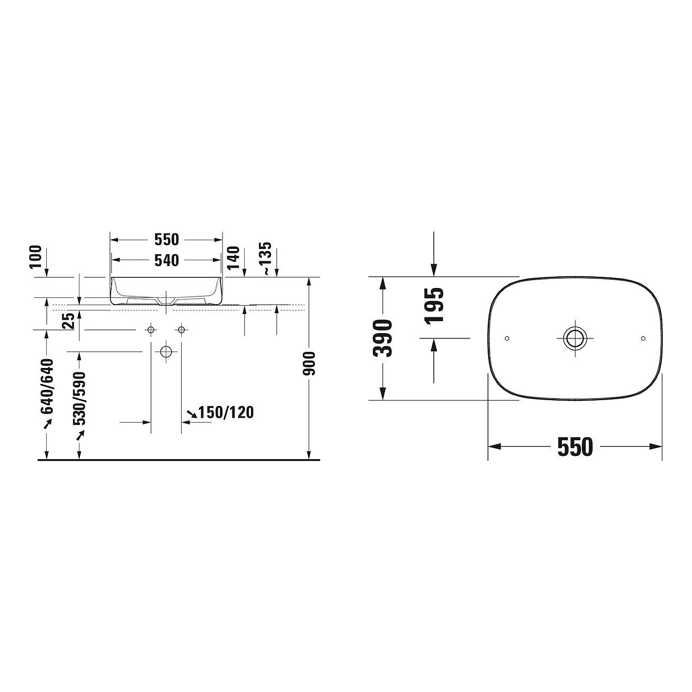 Duravit Zencha 55 Cm Antrasit Mat Çanak Lavabo 2