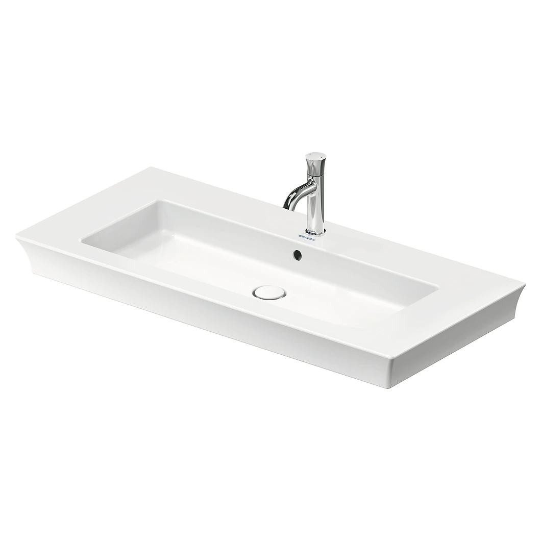 Duravit White Tulip 105 Cm Beyaz Etajerli Lavabo