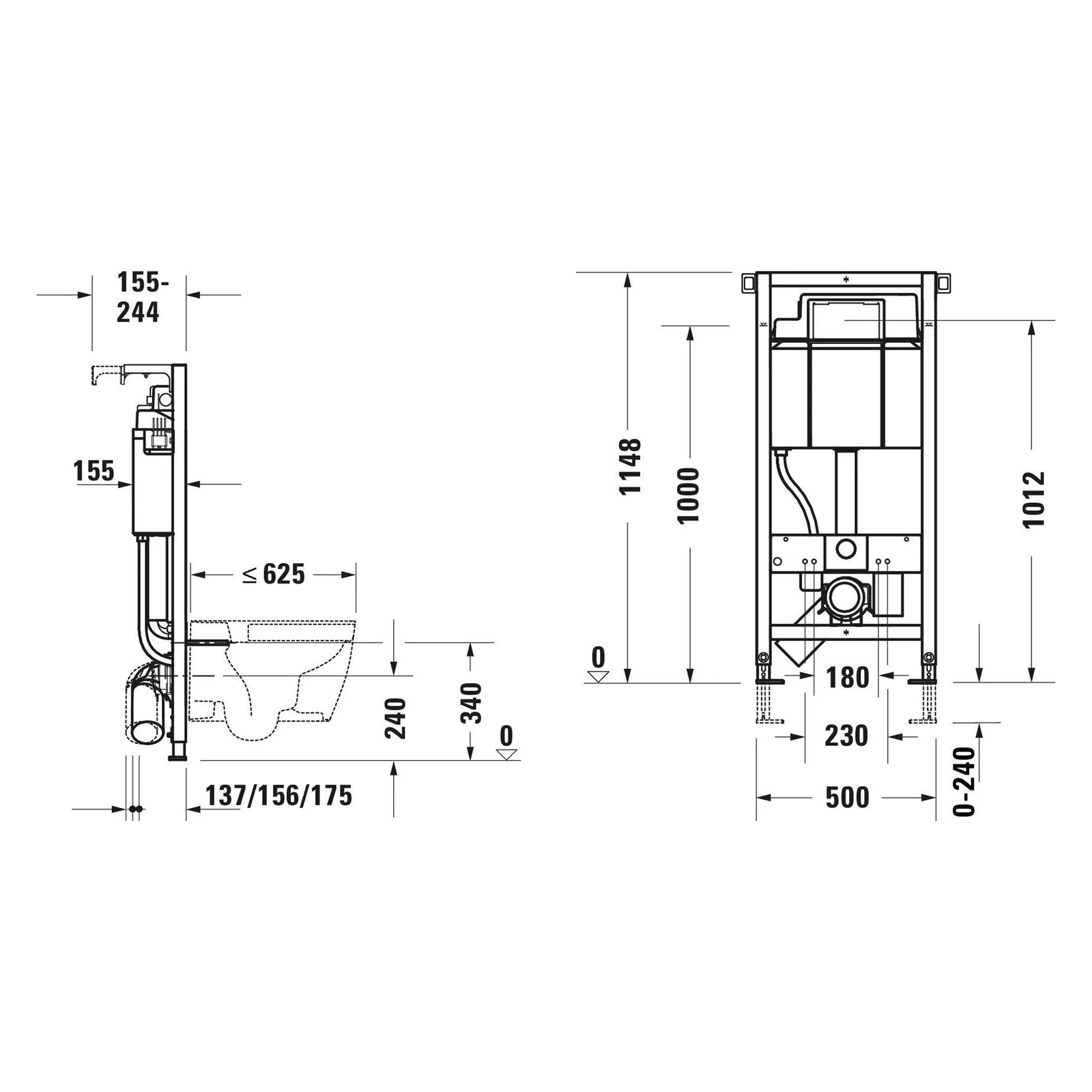 Duravit DuraSystem 115 Cm Alçıpan Duvar Gömme Rezervuar 2