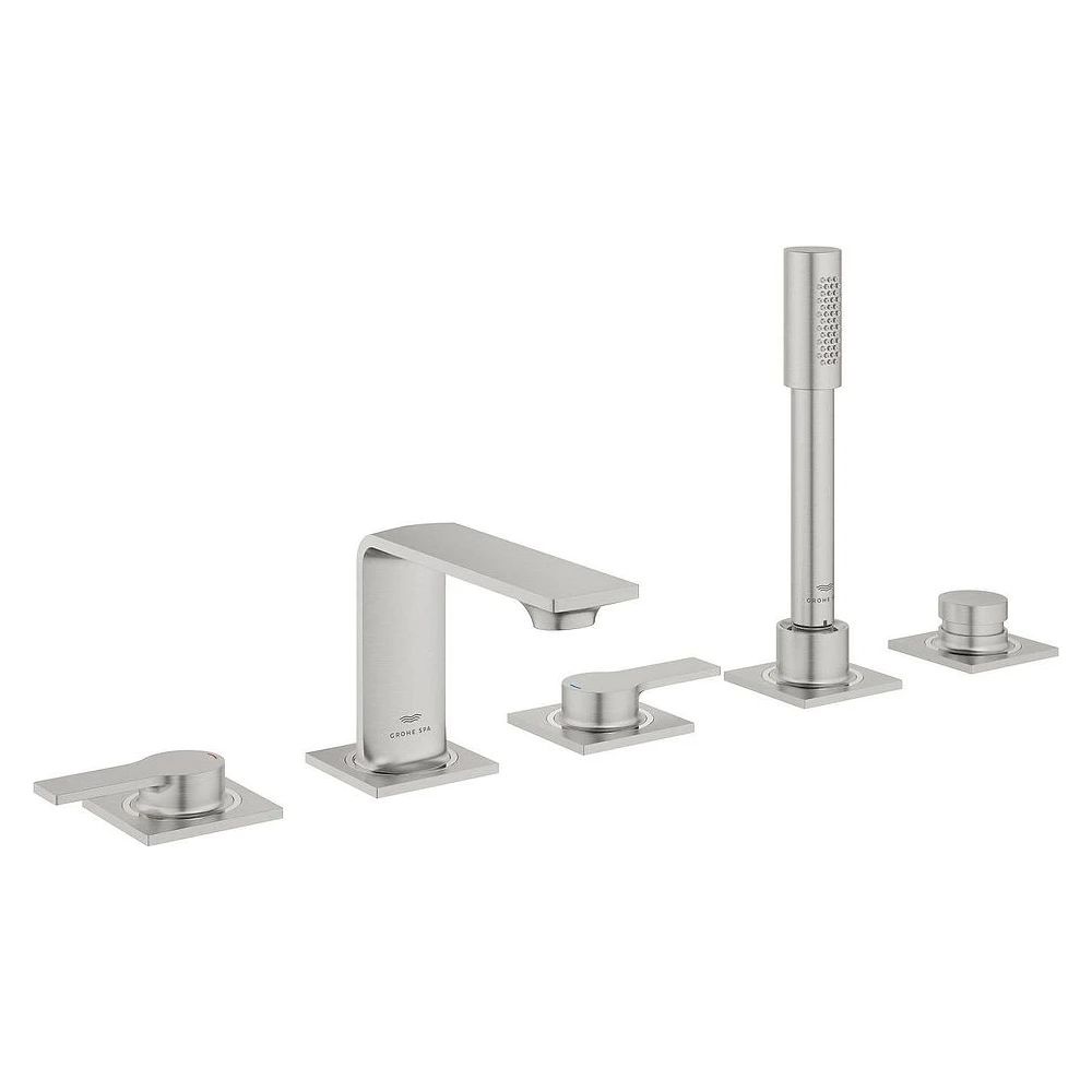 Grohe Allure Paslanmaz Çelik 5 Delikli Küvet Bataryası