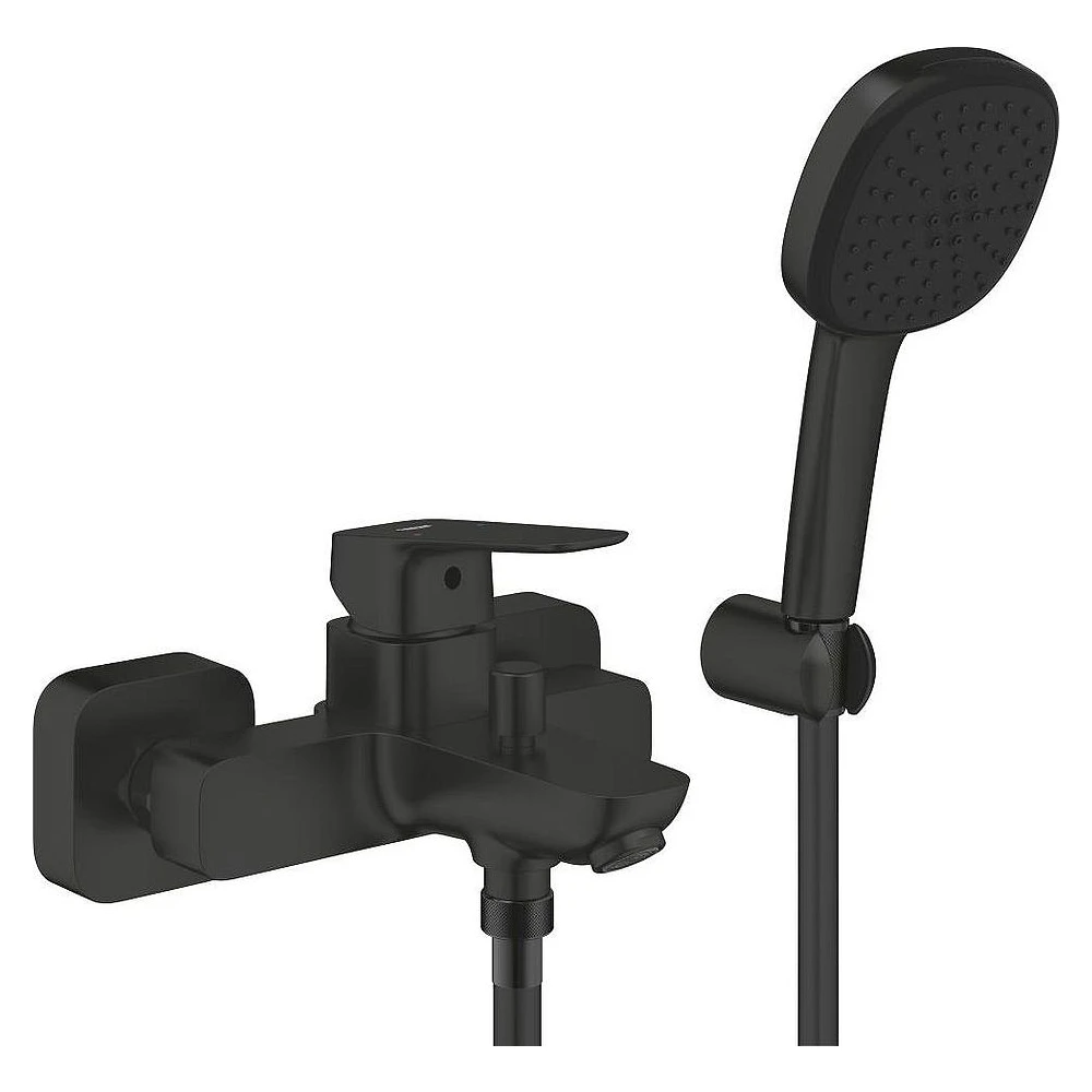 Grohe Cubeo Siyah El Duşlu Sıva Üstü Banyo Bataryası